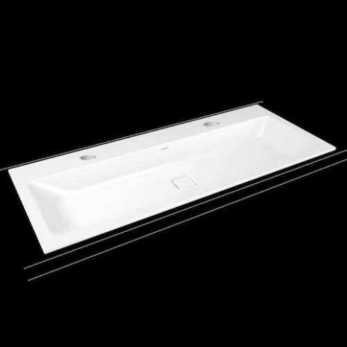 Zápustné umyvadlo Kaldewei Cono 3082 120x50 cm alpská bílá se dvěma otvory pro baterii 901806043001 Kaldewei