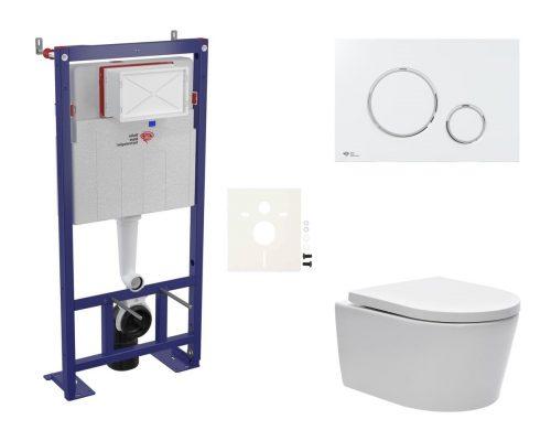 Závěsný wc set do lehkých stěn / předstěnová Swiss Aqua Technologies Brevis SIKOSSBR70 NO BRAND