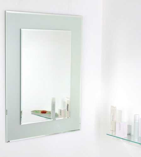 Zrcadlo s fazetou Amirro Snowqueen 60x80 cm šedá 711-447 Amirro
