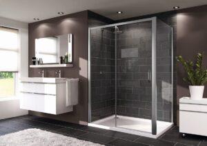 Bočn&iacute; z&aacute;stěna ke sprchov&yacute;m dveř&iacute;m 90 cm Huppe Next EE SIKONEXTSTENA90 Huppe