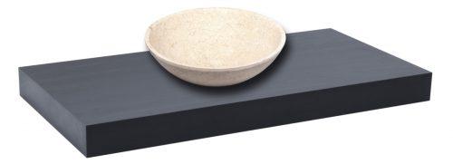 Deska pod umyvadlo bez umyvadla Naturel Dolce 110x8x50 cm černá mat DO11050BL Naturel