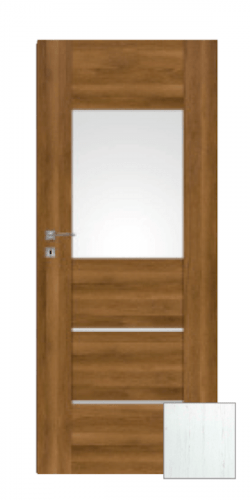 Interiérové dveře Naturel Aura pravé 80 cm borovice bílá AURA2BB80P Naturel