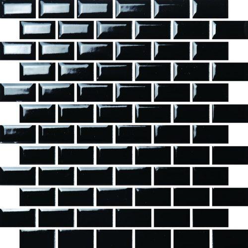Keramická mozaika Premium Mosaic černá 30x30 cm lesk MOS2348BK Premium Mosaic