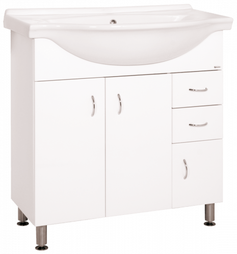 Koupelnová skříňka s umyvadlem Keramia Pro 80x50 cm bílá PRO80DV Keramia