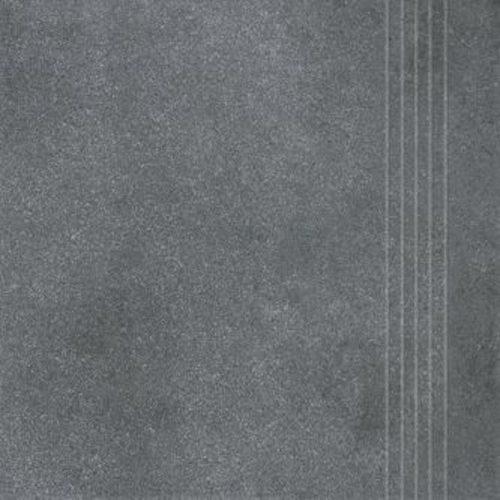 Schodovka Rako Form tmavě šedá 33x33 cm reliéfní DCP3B697.1 Rako