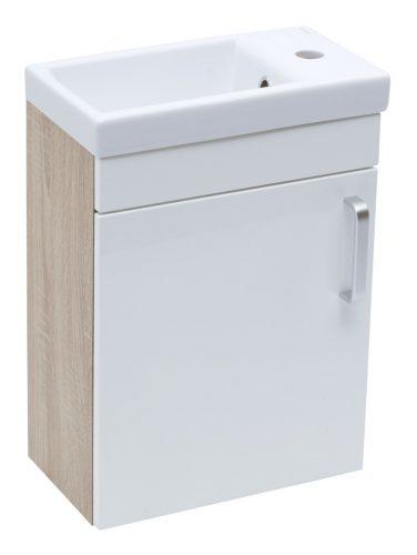 Koupelnová skříňka s umyvadlem Naturel Vario Dekor 40x50x22 cm bílá lesk VARIO240DBBL Naturel