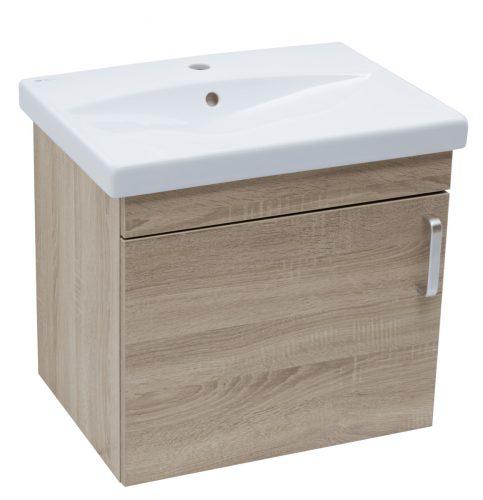 Koupelnová skříňka s umyvadlem Naturel Vario Dekor 60x51x40 cm dub bardolíno mat VARIO260DBDB Naturel