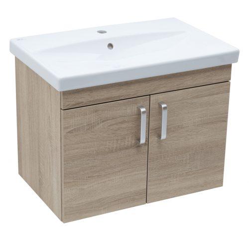 Koupelnová skříňka s umyvadlem Naturel Vario Dekor 70x51x40 cm dub bardolíno mat VARIO270DBDB Naturel