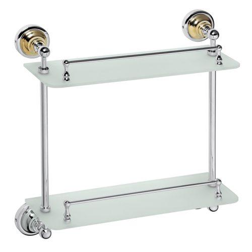 Polička Bemeta RETRO chrom/zlatá 144202128 Bemeta