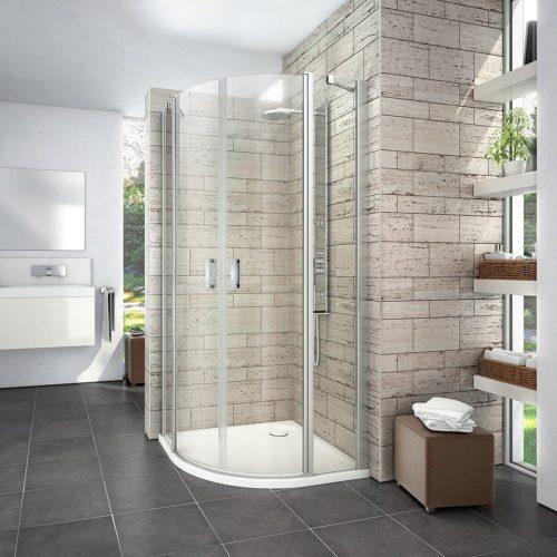 Sprchový kout čtvrtkruh 100x100x195 cm Roth Limaya Line chrom lesklý 1135008269 Roth