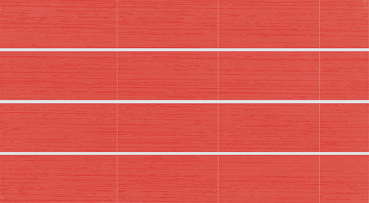 Dekor Fineza Via veneto rosso prořez 25x45 cm mat WITP3066.1 Fineza