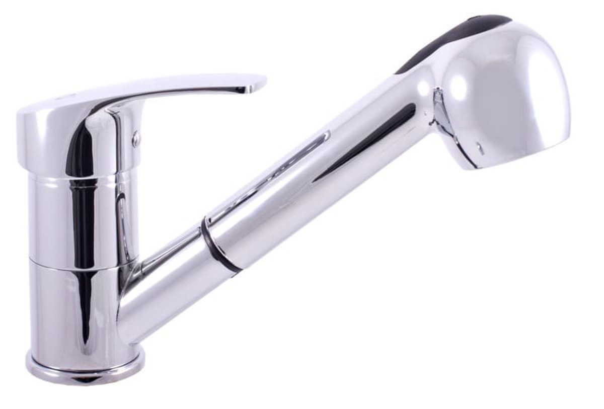 Dřezová baterie RAV SLEZÁK KONGO s vytahovací spškou chrom K010.5 RAV SLEZÁK