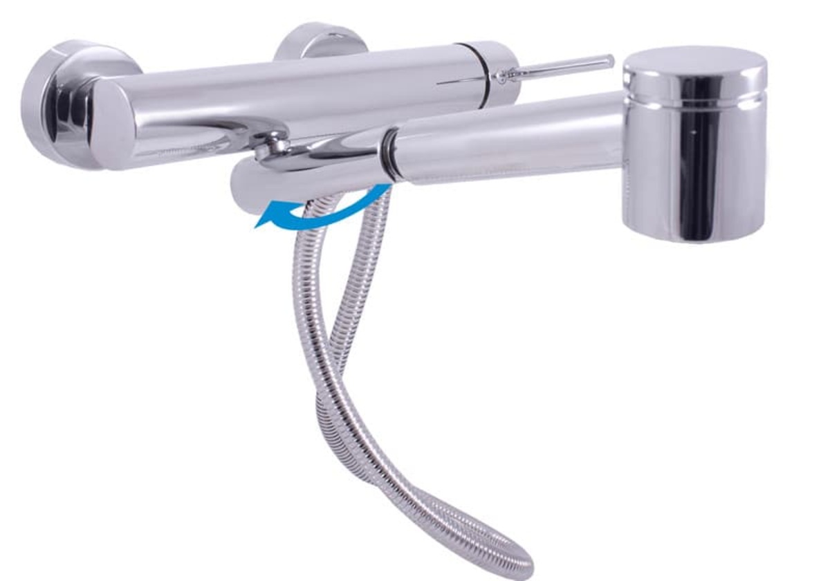 Dřezová baterie RAV SLEZÁK SEINA s vytahovací spškou 100 mm chrom SE903.0 RAV SLEZÁK