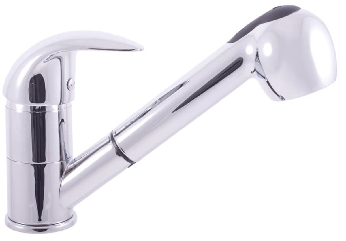 Dřezová baterie RAV SLEZÁK s vytahovací spškou chrom E410.0 RAV SLEZÁK