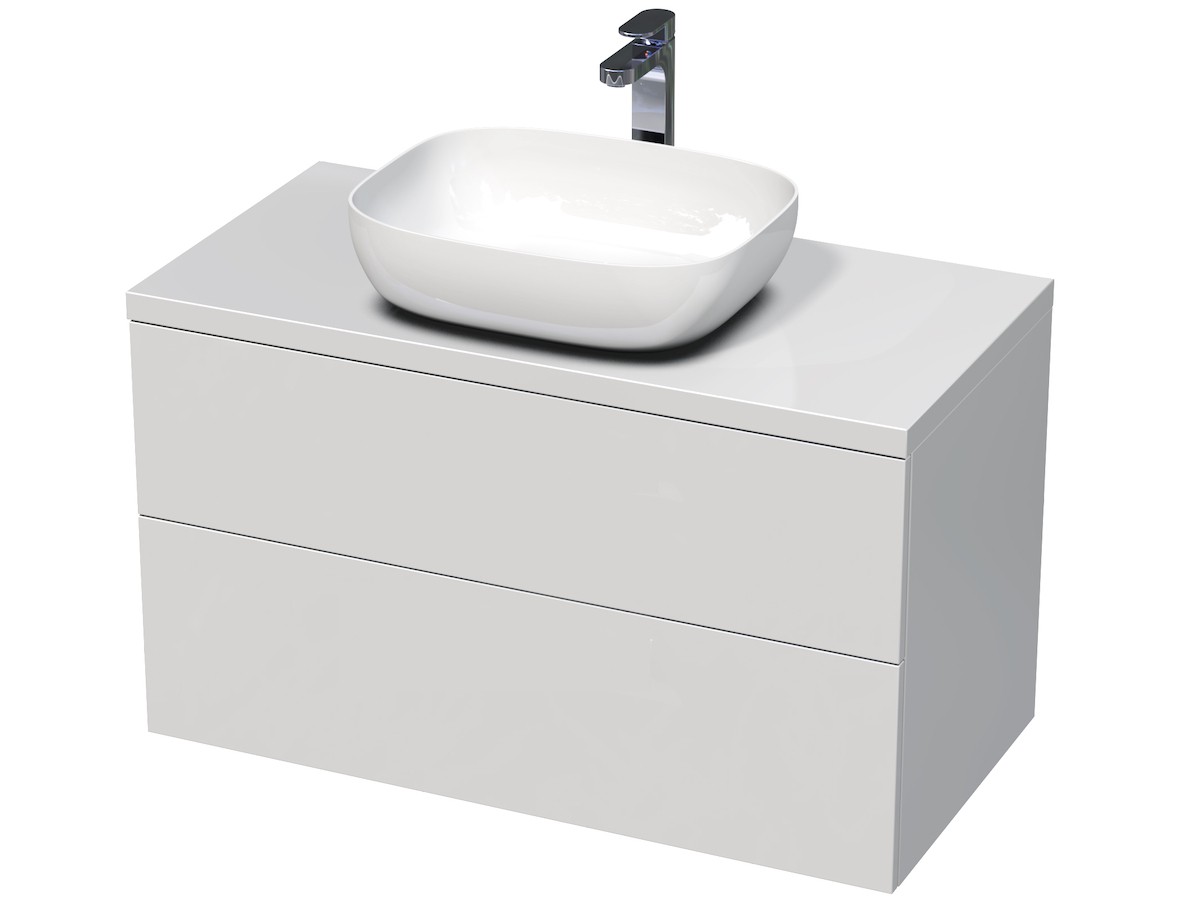 Koupelnová skříňka pod umyvadlo Naturel Ratio 100x56x50 cm bílá mat ND1002Z56PU.9016M Naturel