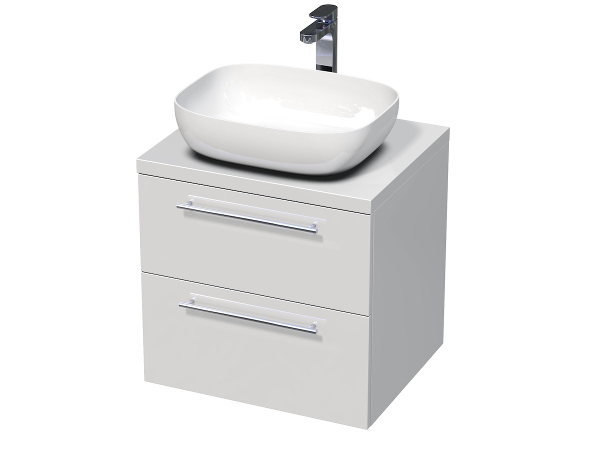 Koupelnová skříňka pod umyvadlo Naturel Ratio 60x56x50 cm bílá lesk ND602Z56.9016G Naturel