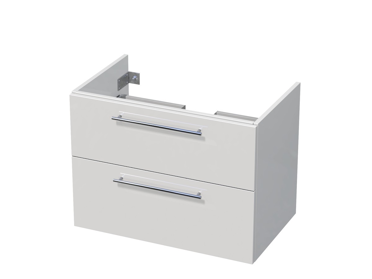 Koupelnová skříňka pod umyvadlo Naturel Ratio 70x56x43 cm bílá lesk CT75L2Z56.9016G Naturel