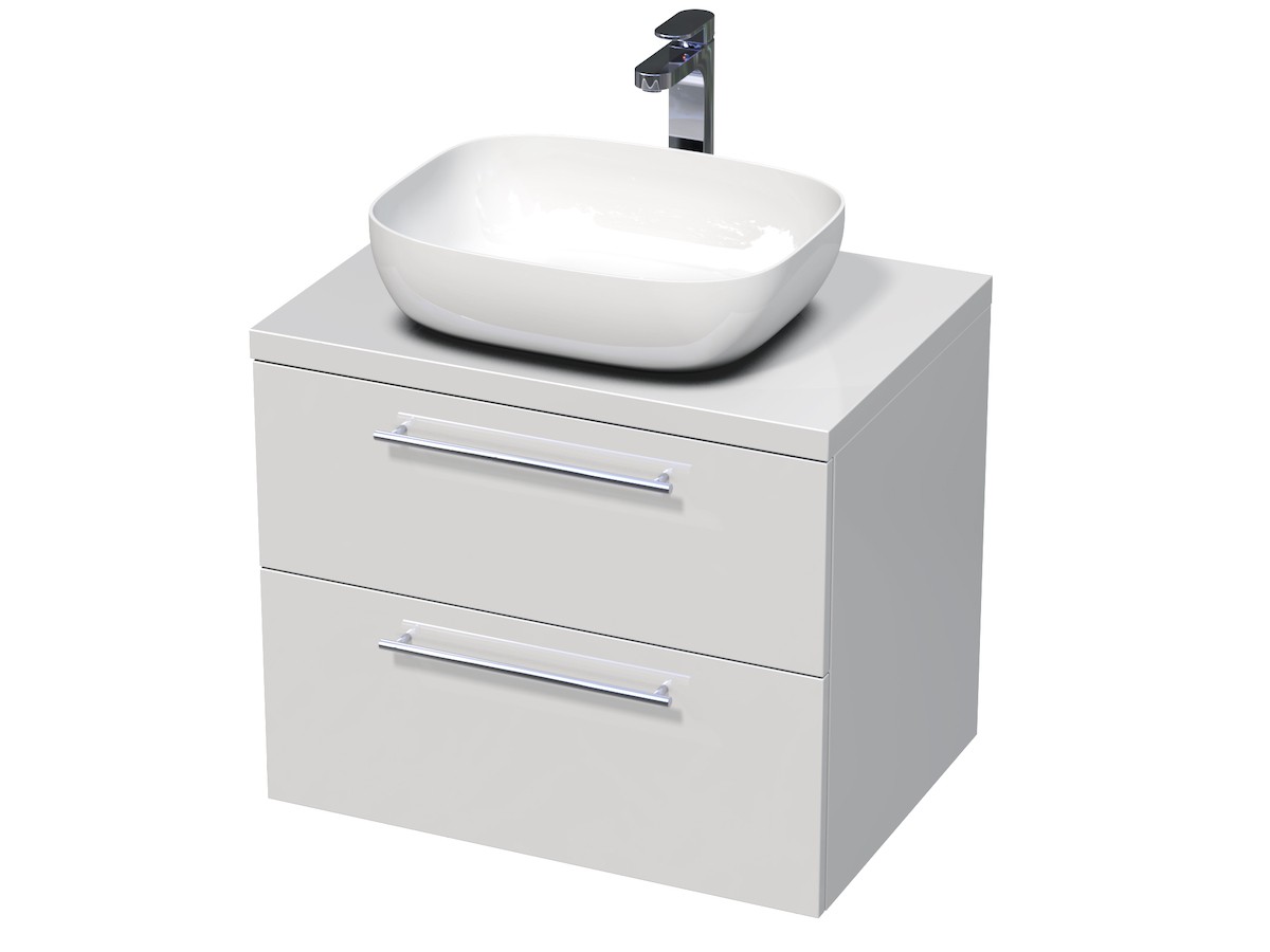 Koupelnová skříňka pod umyvadlo Naturel Ratio 70x56x50 cm bílá lesk ND702Z56.9016G Naturel