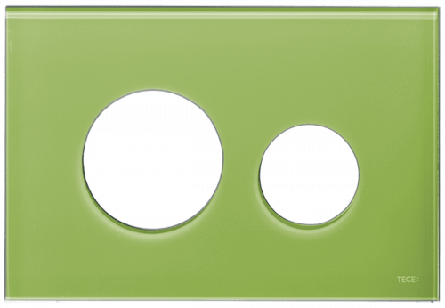 Kryt ovládacího tlačítka Tece Loop sklo zelená 9240685 Tece