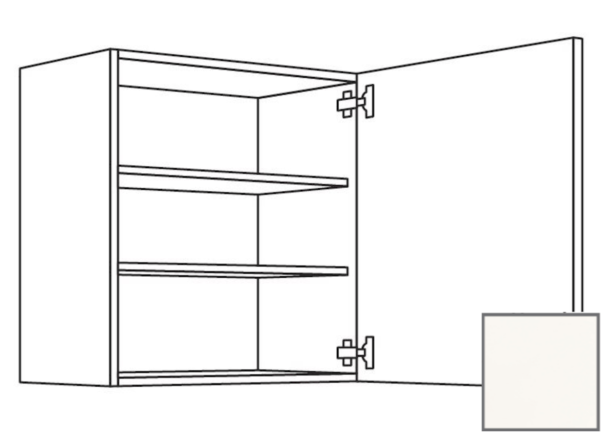 Kuchyňská skříňka horní Naturel Erika24 s dvířky 60x72x35 cm bílá lesk 450.W601.R Naturel
