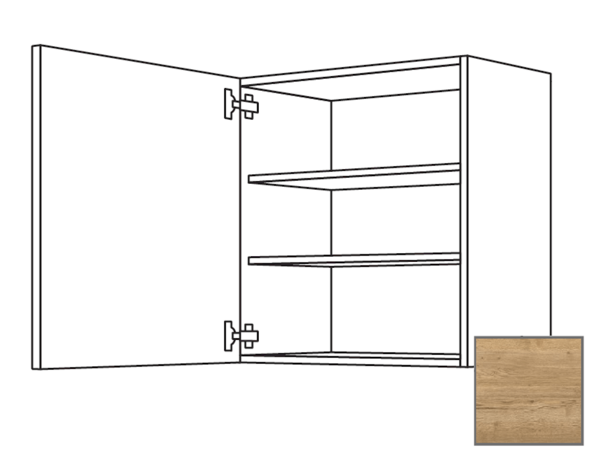 Kuchyňská skříňka horní Naturel Sente24 s dvířky 30x72x35 cm dub sierra 405.W301.L Naturel