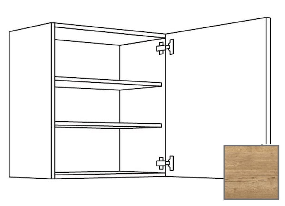 Kuchyňská skříňka horní Naturel Sente24 s dvířky 60x72x35 cm dub sierra 405.W601.R Naturel