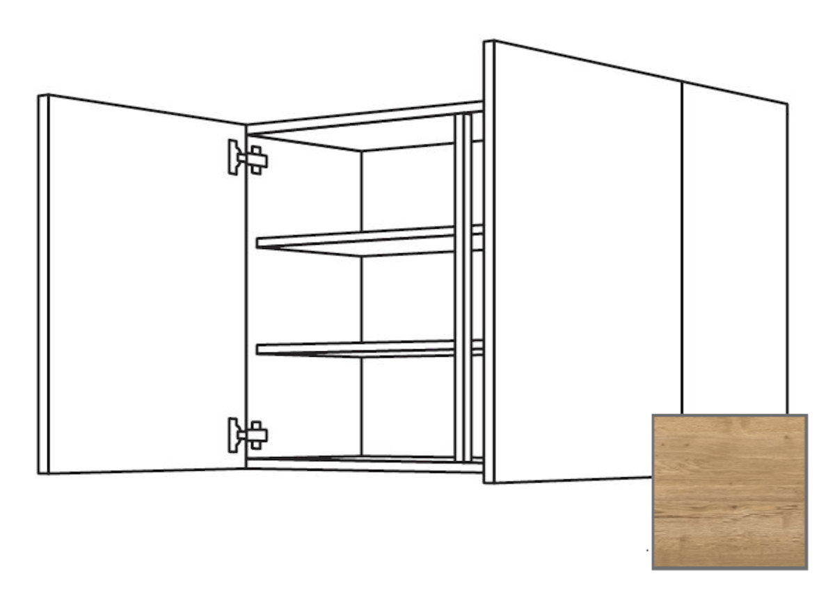 Kuchyňská skříňka horní Naturel Sente24 s dvířky 90x72x35 cm dub sierra 405.W901 Naturel