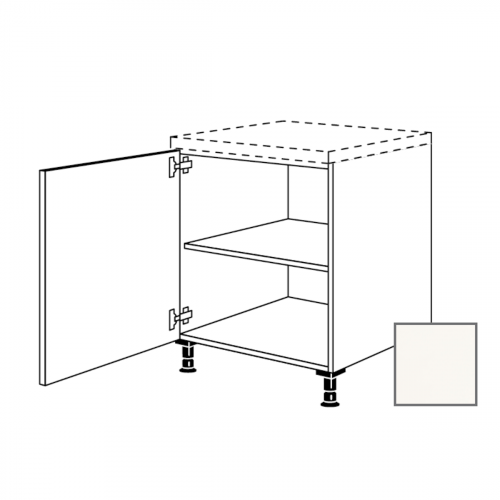 Kuchyňská skříňka spodní Naturel Erika24 s dvířky 30x87x56 cm bílá lesk 450.UD30.L Naturel