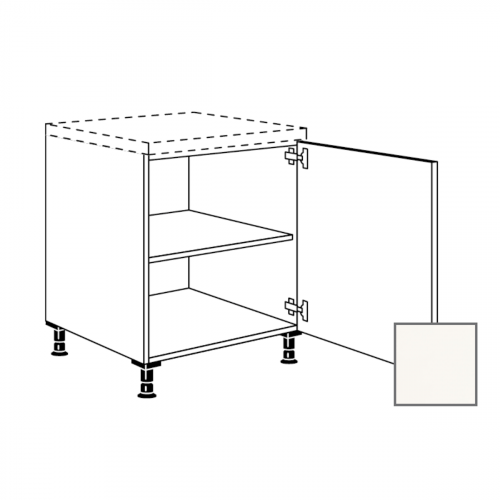 Kuchyňská skříňka spodní Naturel Erika24 s dvířky 30x87x56 cm bílá lesk 450.UD30.R Naturel