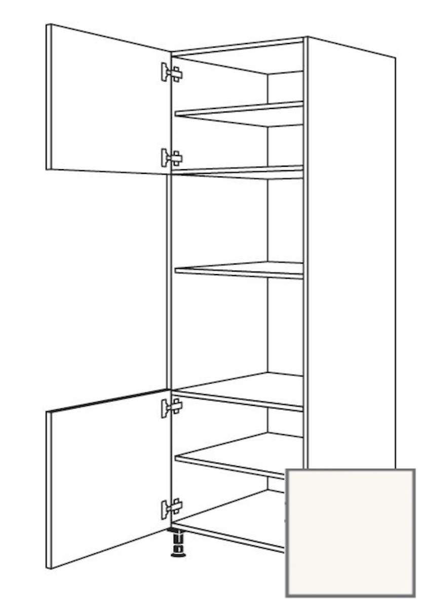 Kuchyňská skříňka vysoká Naturel Erika24 pro troubu a mikrovlnnou troubu 60x214
