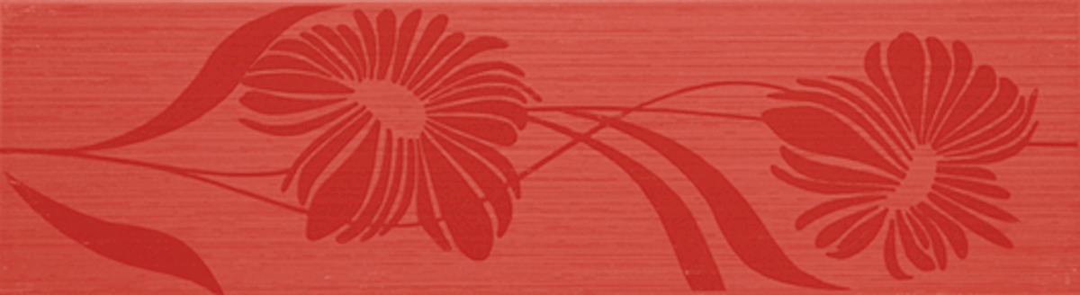 Listela Fineza Via veneto rosso 13x45 cm mat WLAP9004.1 Fineza