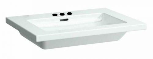 Nábytkové umyvadlo Laufen Living Square 65x48 cm tři otvory pro baterii H8164310001081 Laufen