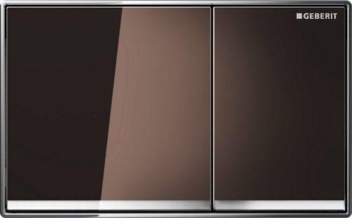 Ovládací tlačítko Geberit Omega sklo hnědá 115.081.SQ.1 Geberit