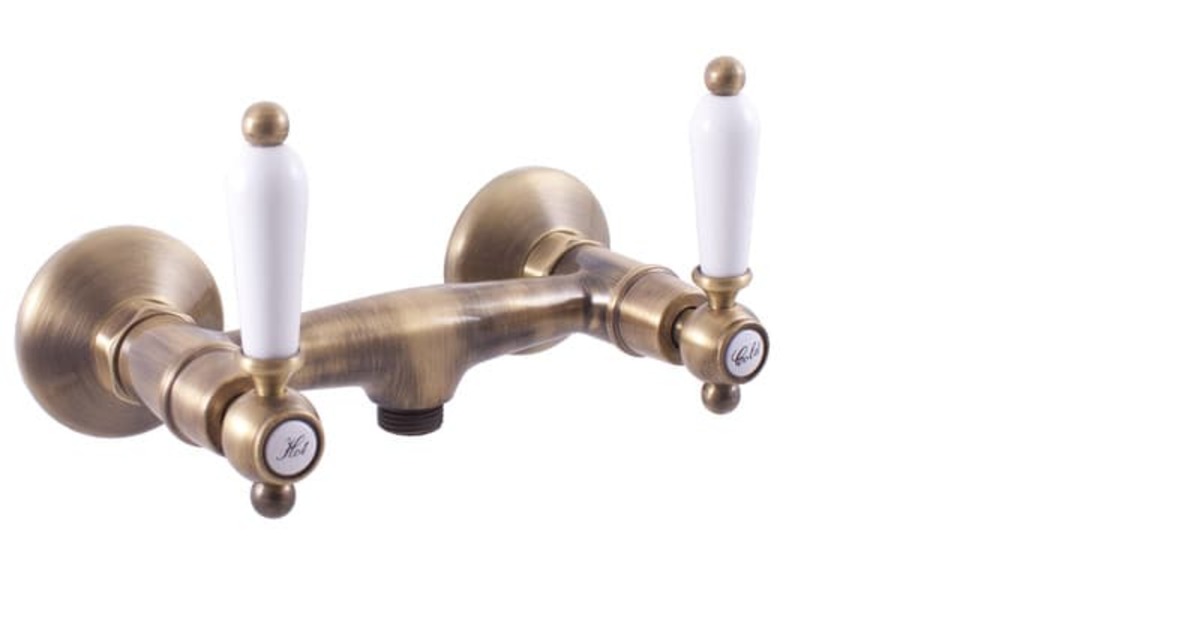 Sprchová baterie RAV SLEZÁK MORAVA 100 mm stará mosaz MK580.0SM RAV SLEZÁK
