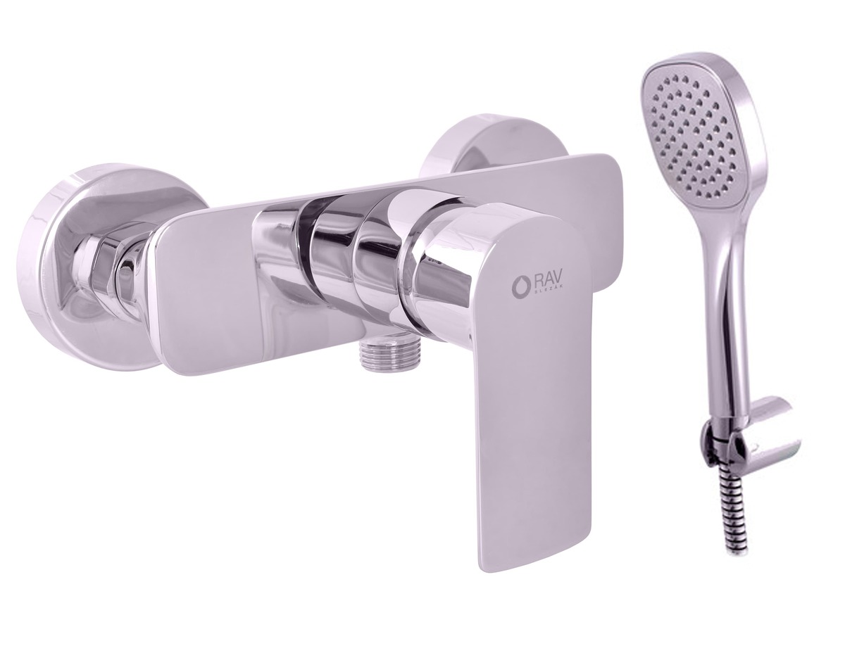 Sprchová baterie RAV SLEZÁK VLTAVA se sprchovým setem 150 mm chrom VT481.5/1 RAV SLEZÁK