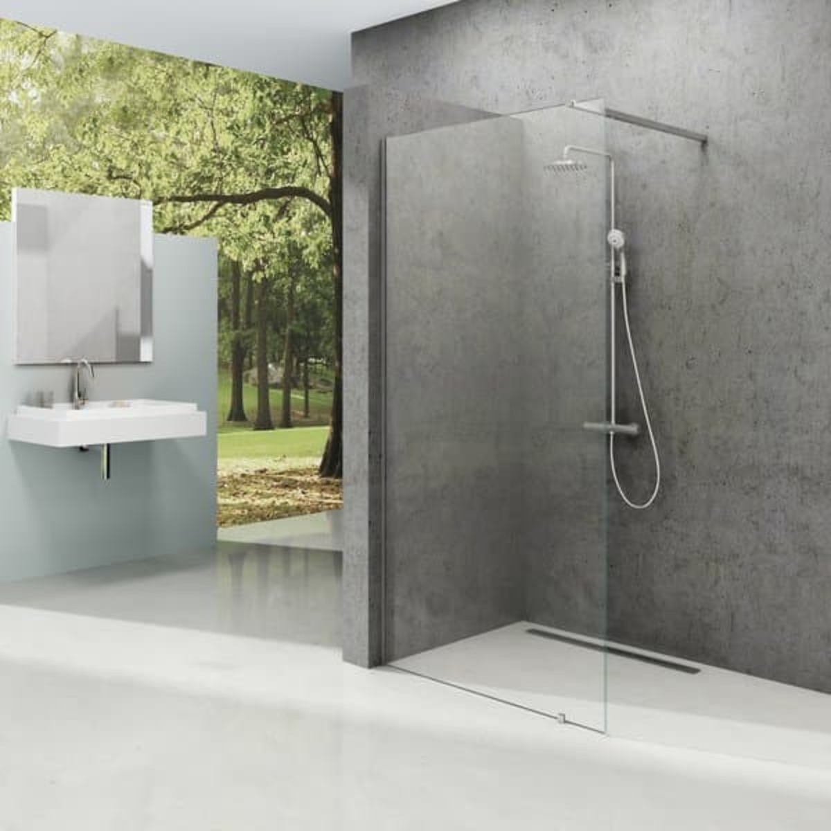 Sprchová zástěna walk-in 80x200 cm Ravak Walk-In bright alu+Transparent GW9W40C00Z1 NO BRAND