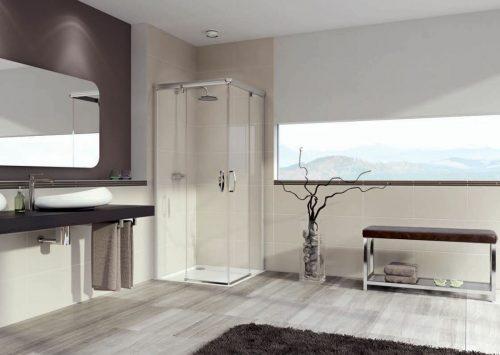 Sprchový kout čtverec 90x90x200 cm Huppe Aura elegance chrom lesklý 401309.092.322 Huppe