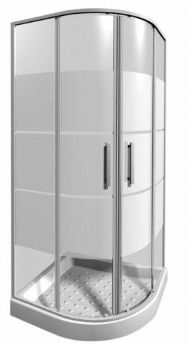 Sprchový kout čtvrtkruh 80x80x190 cm Jika Lyra plus bílá H2533810006651 Jika