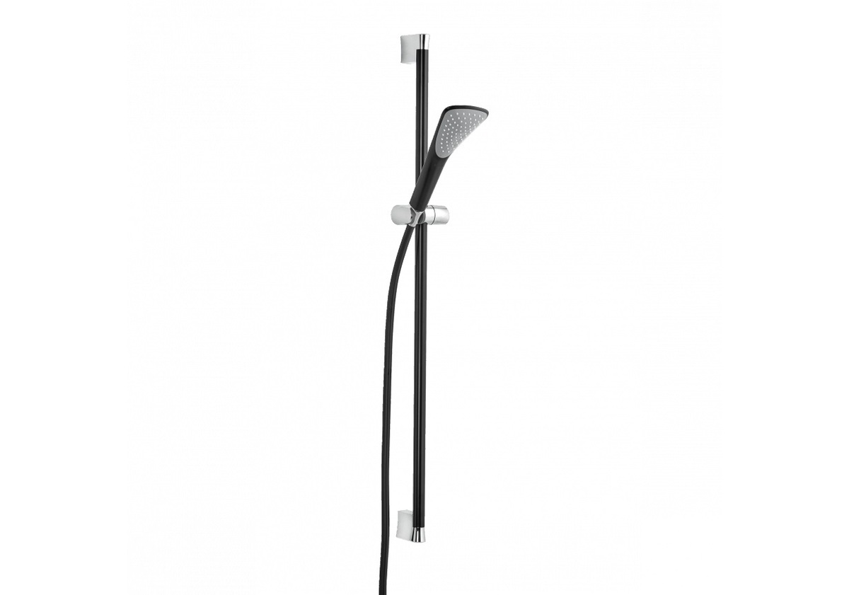 Sprchový set KLUDI FIZZ na stěnu černý mat/chrom 6764087-00 Kludi