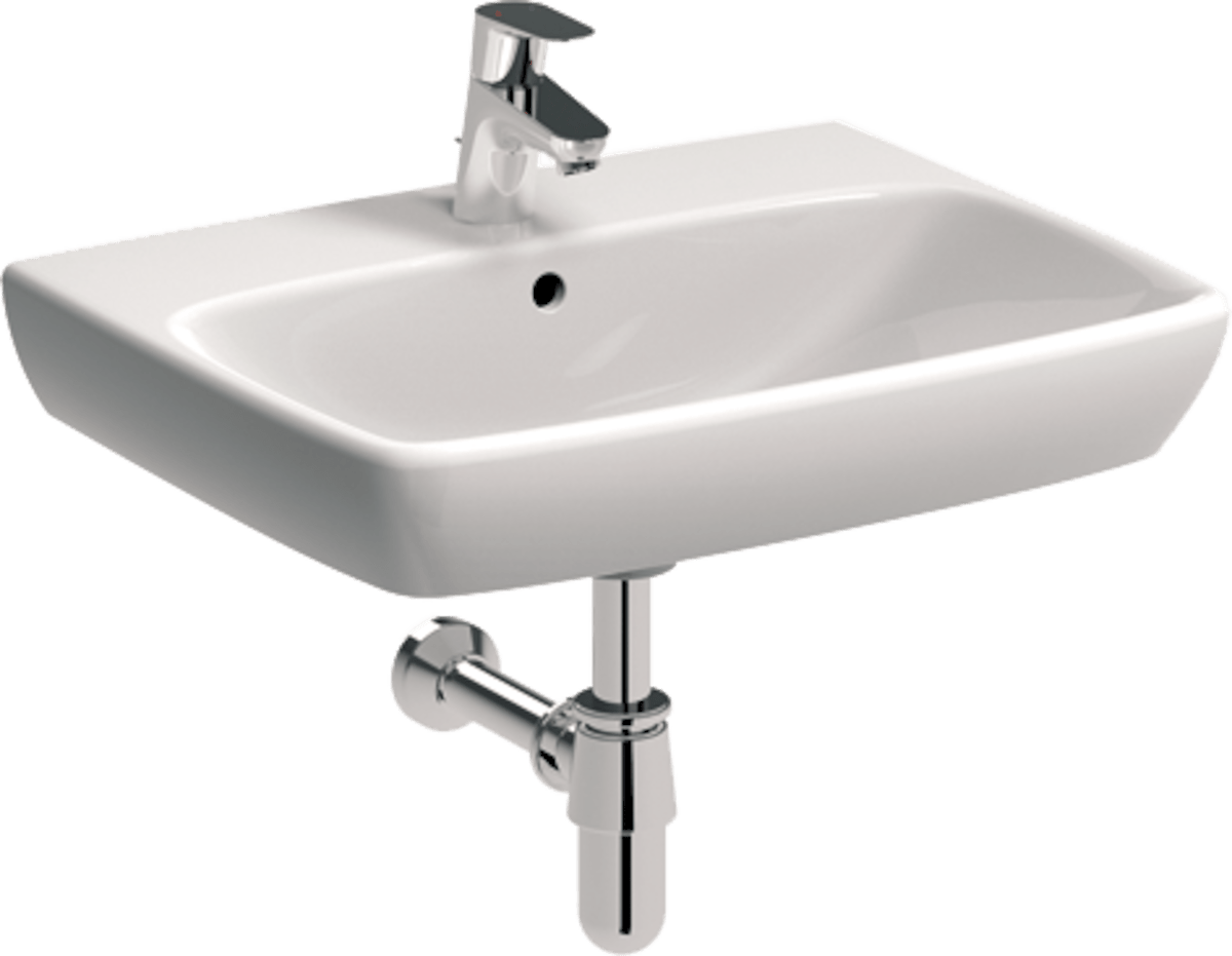 Umyvadlo Kolo Nova Pro 60x46 cm otvor pro baterii uprostřed M31161000 Kolo