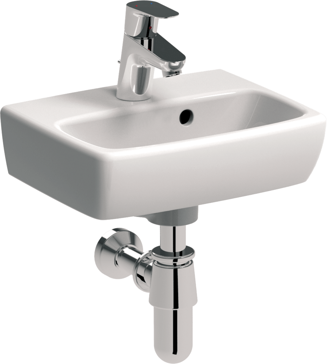 Umývátko Kolo Nova Pro 36x28 cm otvor pro baterii uprostřed M32137000 NO BRAND