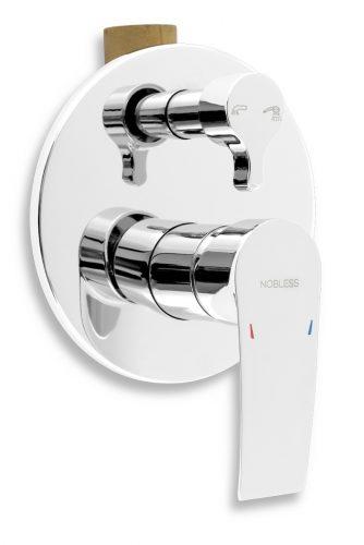 Vanová baterie Novaservis Nobless Heda včetně podomítkového tělesa chrom 40050R.0 Novaservis