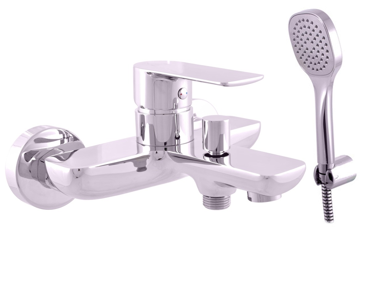 Vanová baterie RAV SLEZÁK VLTAVA se sprchovým setem 150 mm chrom VT454.5/1 RAV SLEZÁK