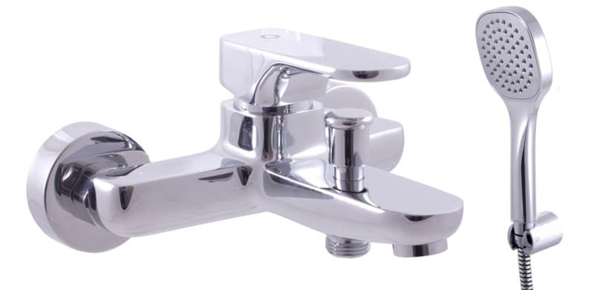 Vanová baterie RAV SLEZÁK YUKON se sprchovým setem 150 mm chrom YU154.5/1 RAV SLEZÁK