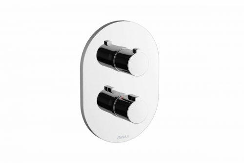 Vanová baterie Ravak Chrome CR063.00 oblý včetně podomítkového tělesa chrom X070094 Ravak