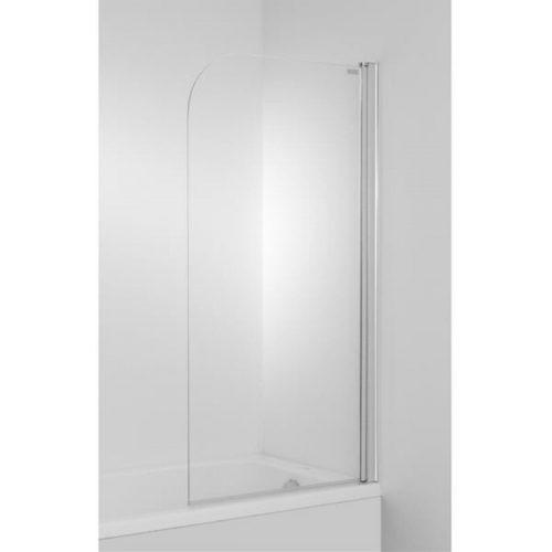 Vanová zástěna Jika Cubito 140x75 cm lesklá stříbrná H2564250026681 Jika