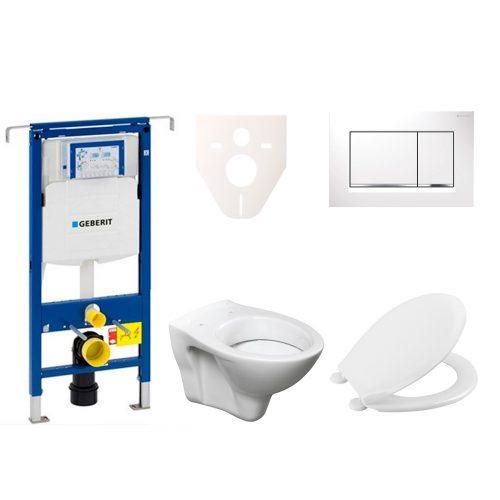 Závěsný set WC S-line + modul Geberit Duofix Speciál s tlačítkem Sigma 30 (bílá/chrom lesk) 111.355.00.5 NR5 S-Line