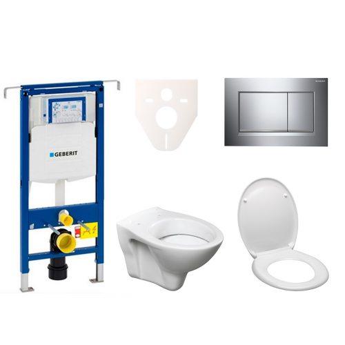 Závěsný set WC S-line + modul Geberit Duofix Speciál s tlačítkem Sigma 30 (chrom lesk/mat) 111.355.00.5 ND6 S-Line