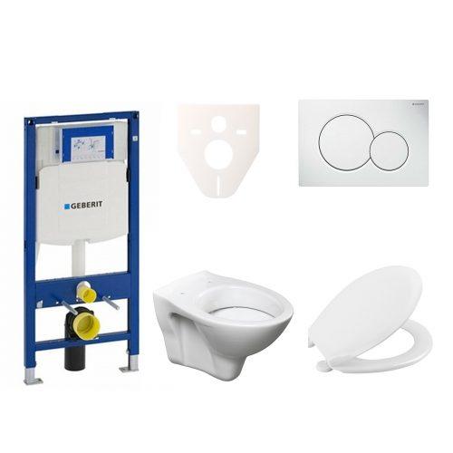 Závěsný set WC S-line + modul Geberit Duofix s tlačítkem Sigma 01 (bílé) 111.300.00.5 NR1 S-Line