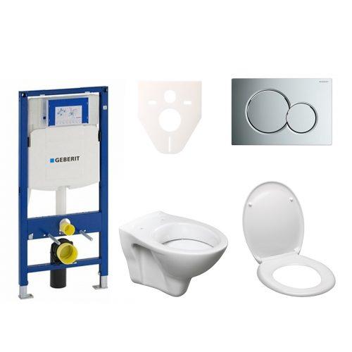 Závěsný set WC S-line + modul Geberit Duofix s tlačítkem Sigma 01 chrom 111.300.00.5 ND2 S-Line